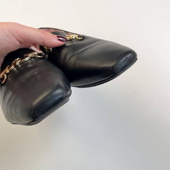 Scarlett Chase Leather Loafer Black Size 6.5 - Picture 7 of 12